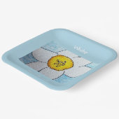 Assiettes En Carton Jonquille blanche (Angulaire)