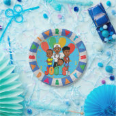 Assiettes En Carton JOOLS TV ®️ Blue 7 dans Dessert Plate (Fête)