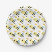 Assiettes En Carton Jote Bees Motif Adorable Bee Theme Party (Devant)