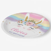 Assiettes En Carton Jote Lapin Lapin Fête d'Anniversaire (Angle)