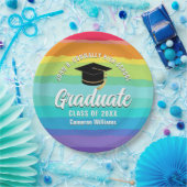 Assiettes En Carton Jote Rainbow Graduate LGBTQ Graduate Party (Fête)