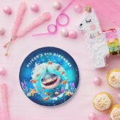 Assiettes En Carton Jote Shark Boy Fête d'anniversaire (Fête)