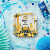 Assiettes En Carton jouer enfants Construction simple camions 5e anniv (Fête)