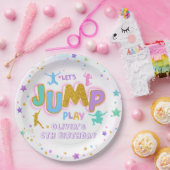 Assiettes En Carton Jouer Jeu Anniversaire Jump Trampoline Plaque papi (Fête)