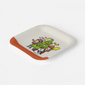 Assiettes En Carton Jouer Mignonne main dessinée Fête Noël (Angulaire)