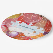 Assiettes En Carton Jouer Puzzle Balloon Anniversaire Plaques papier d (Angle)