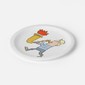 Assiettes En Carton Jouer Une Plaque Papier Musicien Saxaphone (Angle)