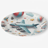Assiettes En Carton Jouet d'avion (Angle)