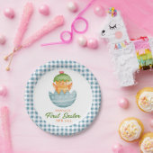 Assiettes En Carton Jouet de poussin prélevé personnalisé Mon premier (Fête)