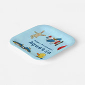 Assiettes En Carton Jouets Enfants mignons Joyeux anniversaire (Angulaire)