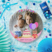 Assiettes En Carton Jouets pour enfants roses mignonette Fête d'annive (Fête)