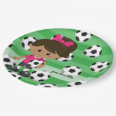 Assiettes En Carton Joueur de football (Angle)