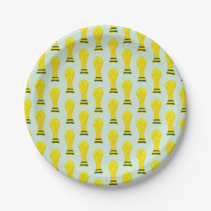 Assiettes En Carton Joueur de football   Je Donne Toute Ma Vie Au Foot