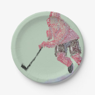 Assiettes En Carton Joueur de hockey
