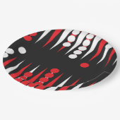 Assiettes En Carton Joueur de jacquet (Angle)