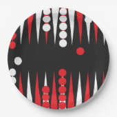 Assiettes En Carton Joueur de jacquet (Devant)