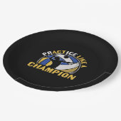 Assiettes En Carton Joueur de volley-ball | Pratiquer Comme Un Champio (Angle)