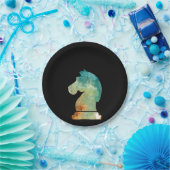 Assiettes En Carton Joueur d'échecs Chevalier Chevalier Échecs Lover C (Fête)