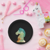 Assiettes En Carton Joueur d'échecs Chevalier Chevalier Échecs Lover C (Fête)