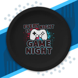 Assiettes En Carton Joueur vidéo - Jeu vidéo - Joueur vidéo