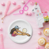Assiettes En Carton Joueuse de volley-ball féminine (Fête)
