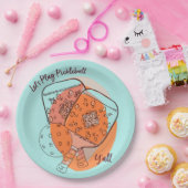 Assiettes En Carton Jouons à Pickleball Y'all Party Plaques papier (Fête)