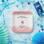 Assiettes En Carton Jouons au Flamant rose rose Bunco (Fête)