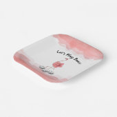 Assiettes En Carton Jouons au Flamant rose rose Bunco (Angulaire)