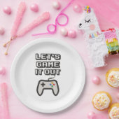 Assiettes En Carton Jouons-le (Fête)