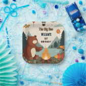 Assiettes En Carton Jour Brown Fun Fish Boy Cute Baby Bear 1er Anniver (Fête)