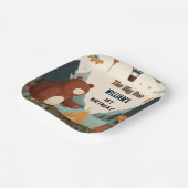 Assiettes En Carton Jour Brown Fun Fish Boy Cute Baby Bear 1er Anniver (Angulaire)