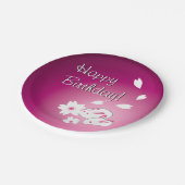 Assiettes En Carton Jour d'anniversaire personnalisé des lapins de nei (Angle)