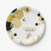 Assiettes En Carton Jour de l'abeille (Devant)