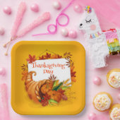 Assiettes En Carton Jour de l'Action de grâce (Fête)