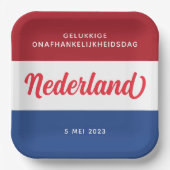 Assiettes En Carton Jour de l'indépendance de Pays-Bas (Recto)
