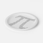 Assiettes En Carton "Jour de pi " (Angle)