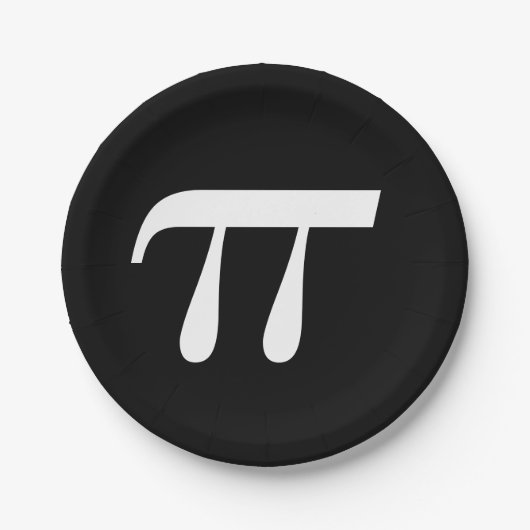 Assiettes En Carton Jour de pi (Devant)