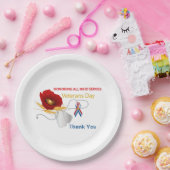 Assiettes En Carton Jour de vétérans (Fête)
