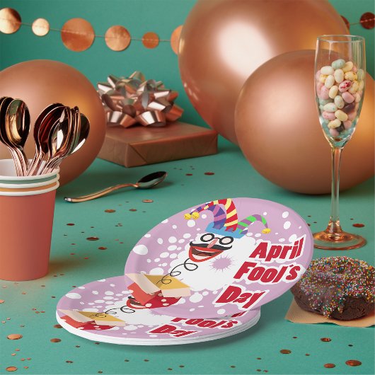 Assiettes En Carton Jour des Fools d'avril