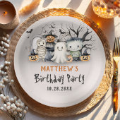 Assiettes En Carton Jour d'Halloween Spooktacular pour les enfants
