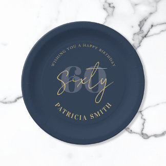 Assiettes En Carton Jour du 60e anniversaire de la Marine moderne