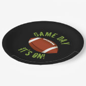 Assiettes En Carton Jour du jeu de football (Angle)