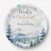 Assiettes En Carton Jour fabuleux pour l'hiver (Devant)
