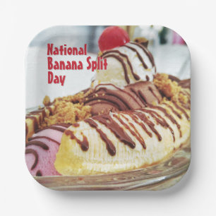 Assiettes En Carton Jour national de partage de bananes
