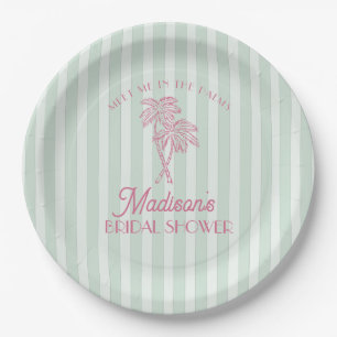 Assiettes En Carton Journée de fête nuptiale Pastel de la Plage de Gre