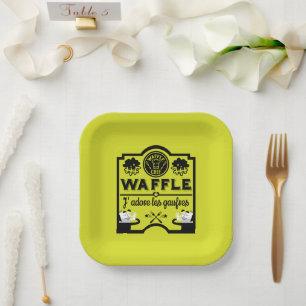 Assiettes En Carton Journée nationale des gaufres