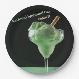 Assiettes En Carton Journée nationale des spumoni