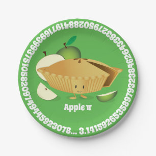 Assiettes En Carton Journée PiJ Apple verte Plaque papier