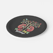 Assiettes En Carton Jours de Hap Pee Dialyse Connaissance du rein Noël (Angle)