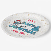 Assiettes En Carton Jours jusqu'à la Personnaliser de Noël (Angle)